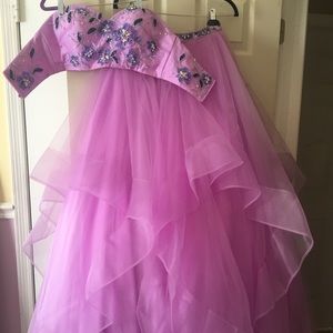Stunning Lilac two piece special occasion dress
